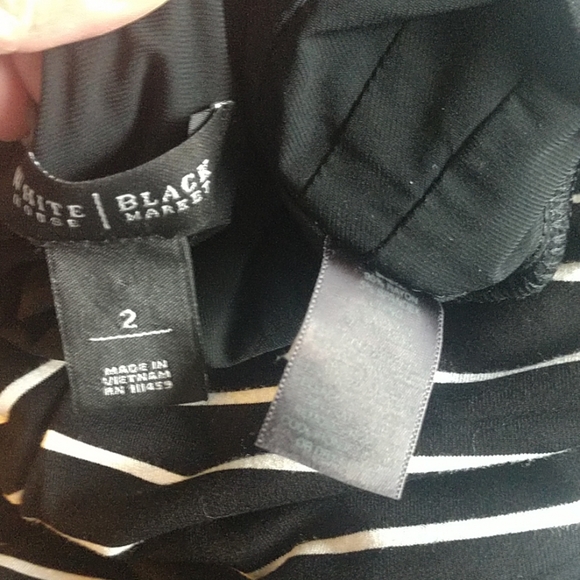 WHBM Black and White Stripes Form Fitting … - Picture 8 of 8